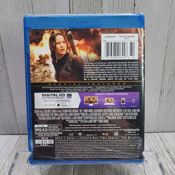The Hunger Games: Mocking Jay Part 1 Blu-Ray + DVD + Digital HD - NEW! - Picture 2 of 3
